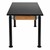 Adjustable-Height Science Table w/ Black Legs & Chemical Resistant Top (30" W x 60" L)