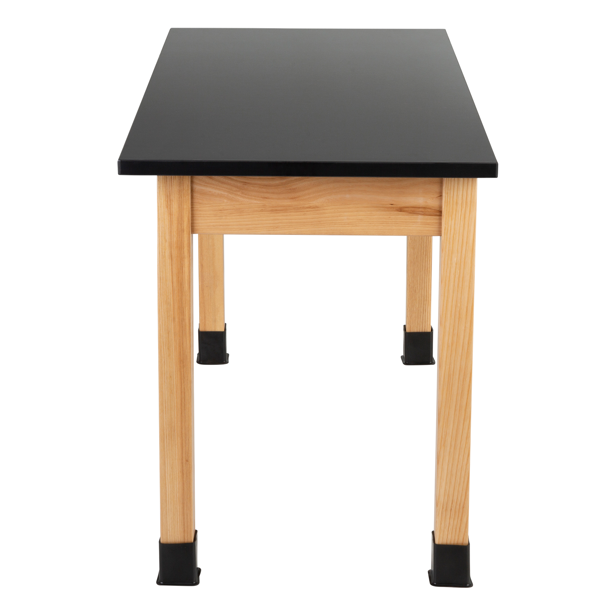 Science Lab Table w/ Wood Legs & Chemical Resistance Top (24" W x 54" L)