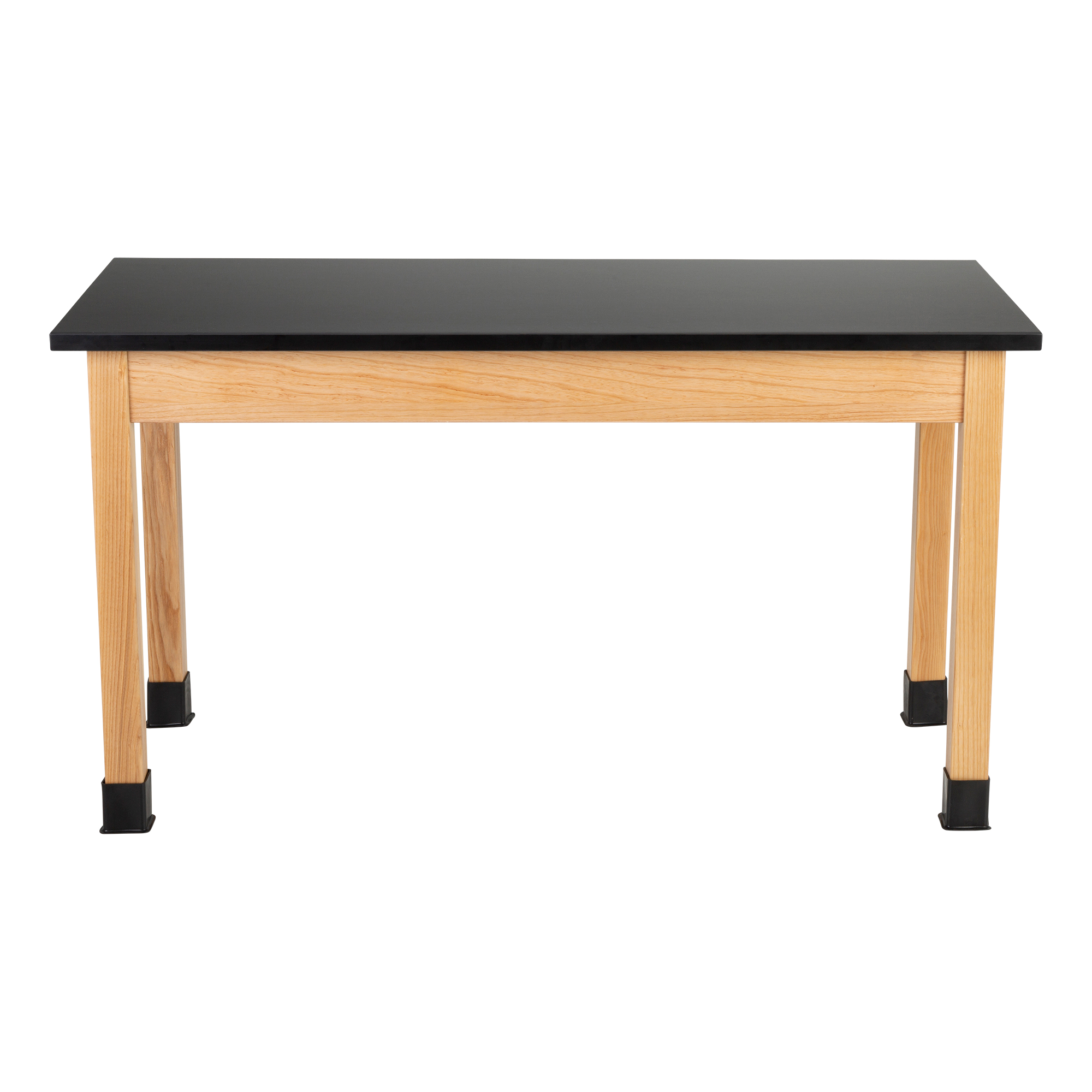 Science Lab Table w/ Wood Legs & Chemical Resistance Top (24" W x 54" L)