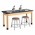 Science Lab Table w/ Chemical Resistance Top & Wood Legs