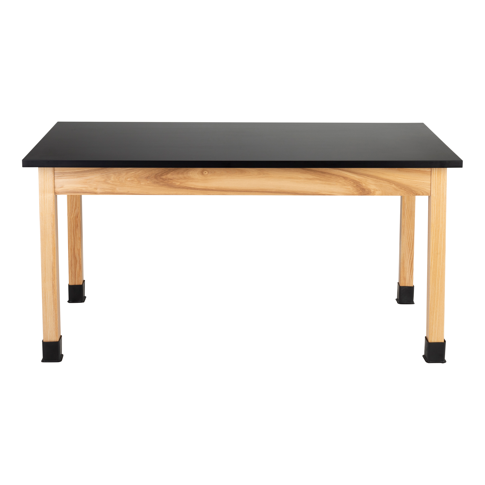 Science Lab Table w/ Wood Legs & Chemical Resistance Top (30" W x 60" L)