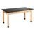 Science Lab Table w/ Wood Legs & Chemical Resistance Top (30" W x 60" L)