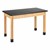 Science Lab Table w/ Wood Legs & High-Pressure Laminate Top (24" W x 48" L)