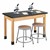 Science Lab Table w/ Wood Legs & High-Pressure Laminate Top (24" W x 48" L)