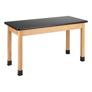 Science Lab Table w/ Wood Legs & High-Pressure Laminate Top