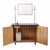Mobile Science Cart w/ Shelving & Whiteboard/Mirror & Sink