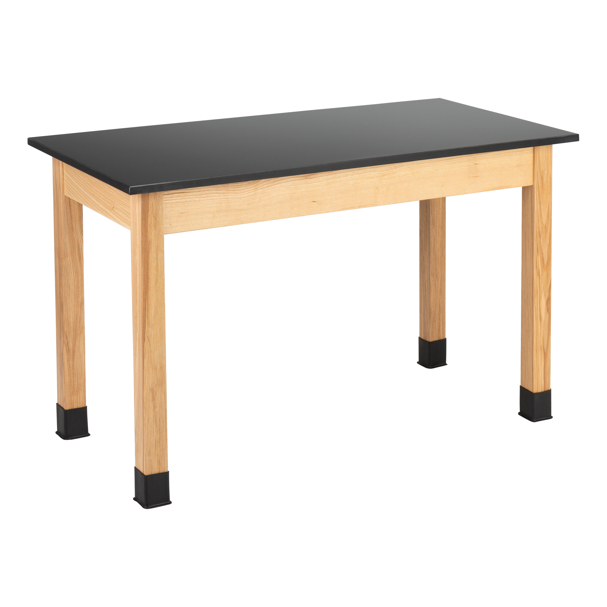 Science Lab Table w/ Wood Legs & Phenolic Top (24" W x 48" L)