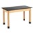 Science Lab Table w/ Wood Legs & Phenolic Top (24" W x 48" L)