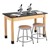 Science Lab Table w/ Wood Legs & Phenolic Top (24" W x 48" L)