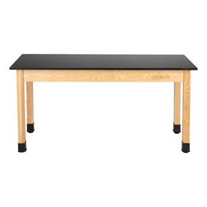 Science Lab Table w/ Phenolic Top & Wood Legs