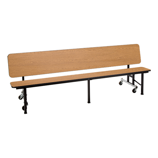 Mobile Convertible Bench Table w/ MDF Core & Protect Edge - Bench