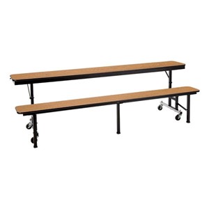 Mobile Convertible Bench Table w/ MDF Core & Protect Edge Mobile Convertible Bench Table w/ MDF Core & Protect Edge