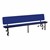 Mobile Convertible Bench Table (30" W x 7' L) - Blue