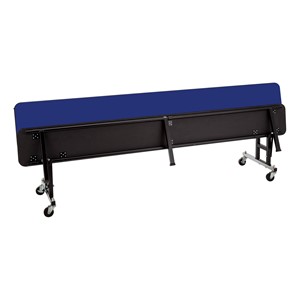 Mobile Convertible Bench Table (30" W x 7' L) - Blue