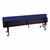 Mobile Convertible Bench Table (30" W x 7' L) - Blue