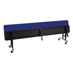 Mobile Convertible Bench Table w/ Particleboard Core - Folded