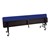 Mobile Convertible Bench Table w/ Particleboard Core - Folded