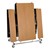 Mobile Bench Cafeteria Table w/ MDF Core & Protect Edge - Folded