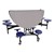 Round Mobile Stool Cafeteria Table w/ Particleboard Core & Powder Coat Frame