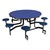 Round Mobile Stool Cafeteria Table w/ Particleboard Core & Powder-Coat Frame (60" Diameter)