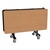 New Square Mobile School Cafeteria Table (60" W x 60" L) - Oak