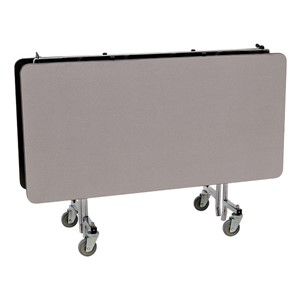 New Square Mobile School Cafeteria Table (60" W x 60" L) - Gray