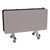 New Square Mobile School Cafeteria Table (60" W x 60" L) - Gray
