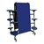 Mobile Stool Cafeteria Table - 12 Stools (30" W x 10' L) - Blue