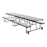 Bedrock Mobile Bench Cafeteria Table