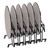 Easy-Fold Mobile Round Cafeteria Table - Gray