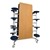 Mobile Stool Cafeteria Table w/ MDF Core, Protect Edge & Chrome Frame - 16 Stools (30" W x 12' L x 27" H) - Folded