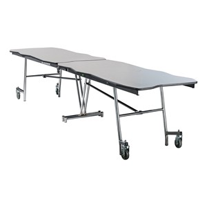 Bedrock Mobile Cafeteria Table w/ Chrome Frame