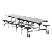 Bedrock Mobile Stool Cafeteria Table