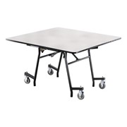Easy-Fold Mobile Square Nesting Cafeteria Table