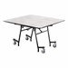 Easy-Fold Mobile Square Nesting Cafeteria Table w/ Powder Coat Frame