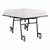 Easy-Fold Mobile Hexagon Nesting Cafeteria Table w/ Powder Coat Frame