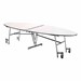 Elliptical Mobile Cafeteria Table