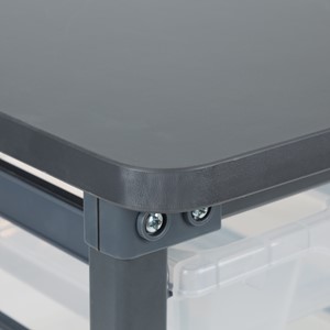 Structure Series Single-Wide Mobile Classroom Storage Cart - Edge
