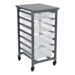 Structure Series Single-Wide Mobile Classroom Storage Cart