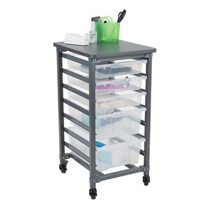 Structure Series Single-Wide Mobile Classroom Storage Cart