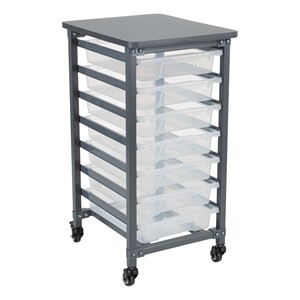 Structure Series Single-Wide Mobile Classroom Storage Cart