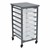 Structure Series Single-Wide Mobile Classroom Storage Cart