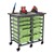 Structure Series Double-Wide Mobile Classroom Storage Cart