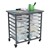 Structure Series Double-Wide Mobile Classroom Storage Cart