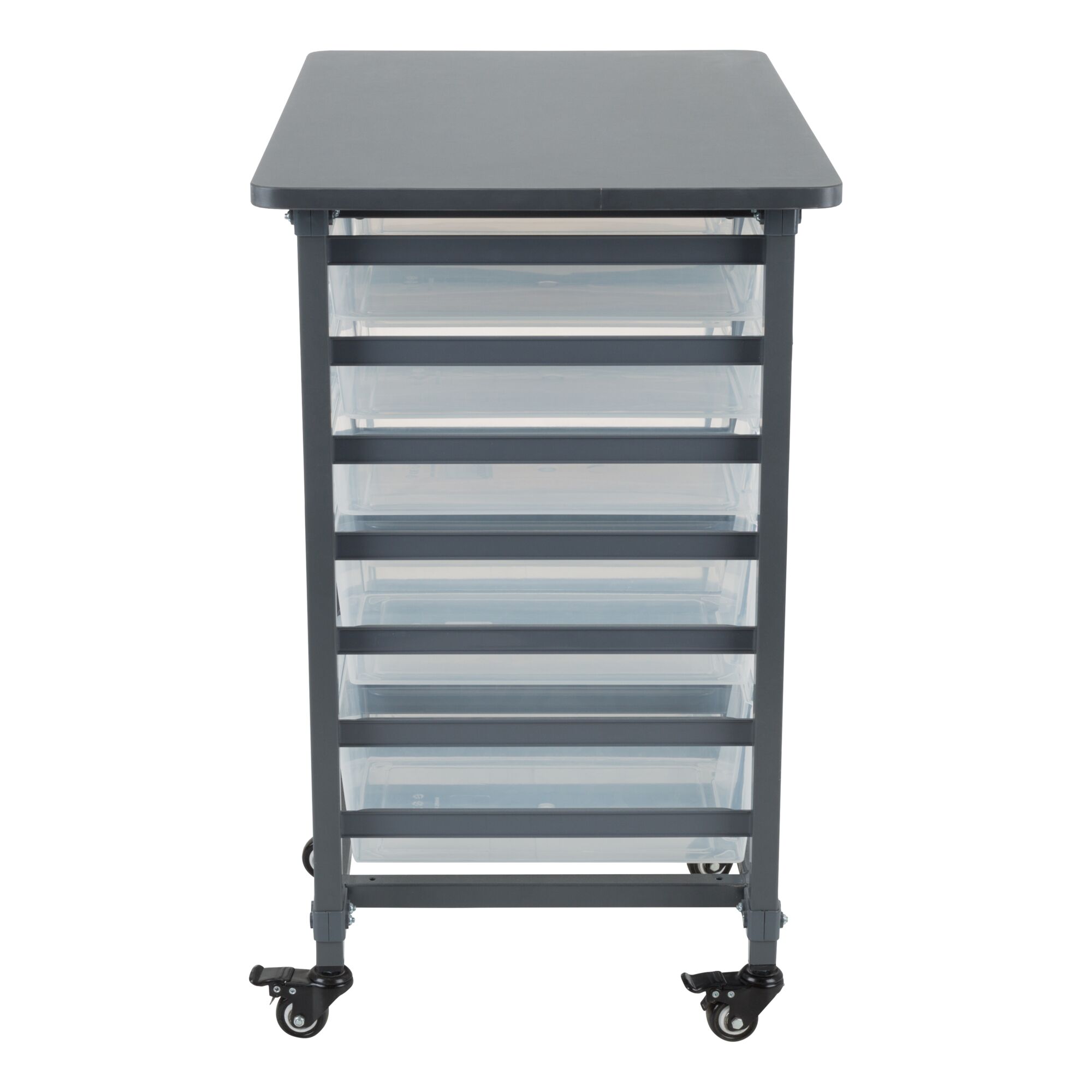 Structure Series Double-Wide Mobile Classroom Storage Cart