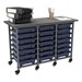 Structure Series Triple-Wide Mobile Classroom Storage Cart