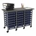 Structure Series Triple-Wide Mobile Classroom Storage Cart