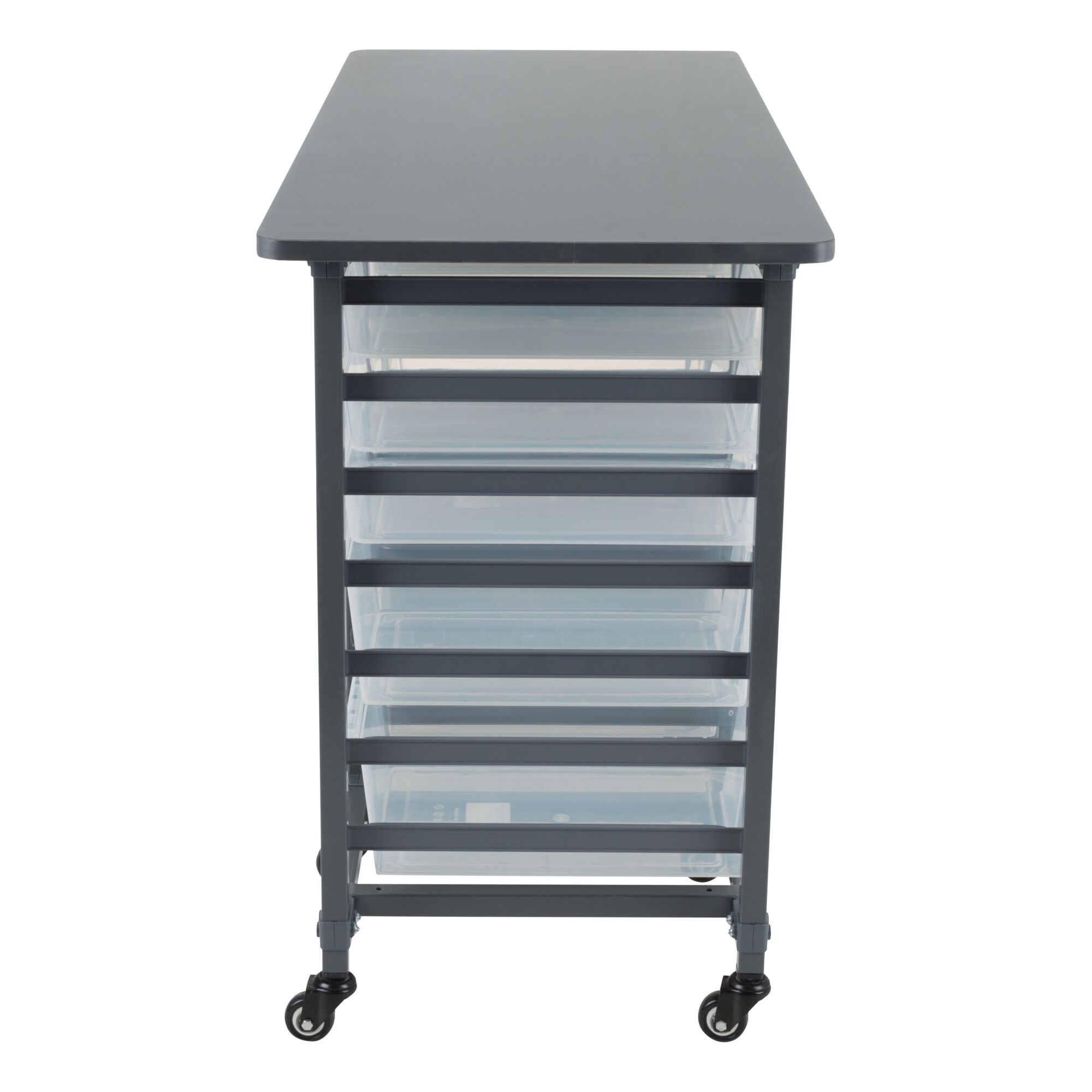 Structure Series Triple-Wide Mobile Classroom Storage Cart