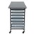 Structure Series Triple-Wide Mobile Classroom Storage Cart