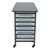 Structure Series Triple-Wide Mobile Classroom Storage Cart